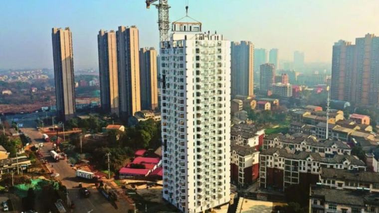 Chinezii au construit un bloc de 26 de etaje în 120 de ore. Cum au reușit o oră în urmă 244
