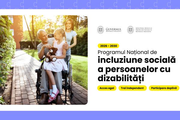Guvernul va sprijini incluziunea socială a persoanelor cu dizabilități, în baza unui Program național pentru anii 2026-2030