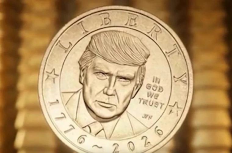 SUA au lansat o monedă de 1 dolar cu portretul lui Donald Trump