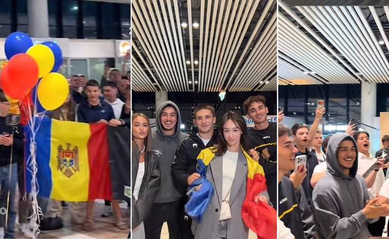(video) „Bravo!” Pavel Andrușca a fost întâmpinat cu muzică și flori la Aeroportul Chișinău, unde zeci de susținători, TikTok-eri și Iuliana Beregoi au venit să-l felicite pentru victoria din UFC