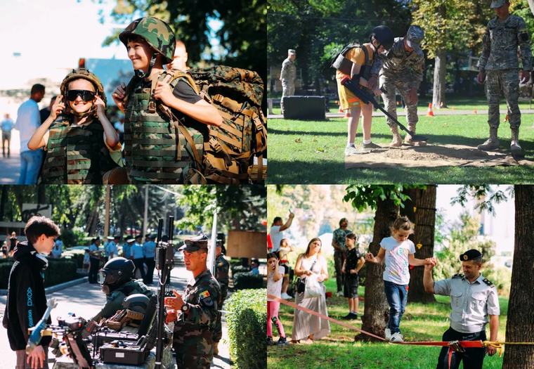 Demonstrații de forță, tehnică militară și întreceri sportive în capitală: Cum a sărbătorit Armata Națională cei 35 de ani de la creare - VIDEO